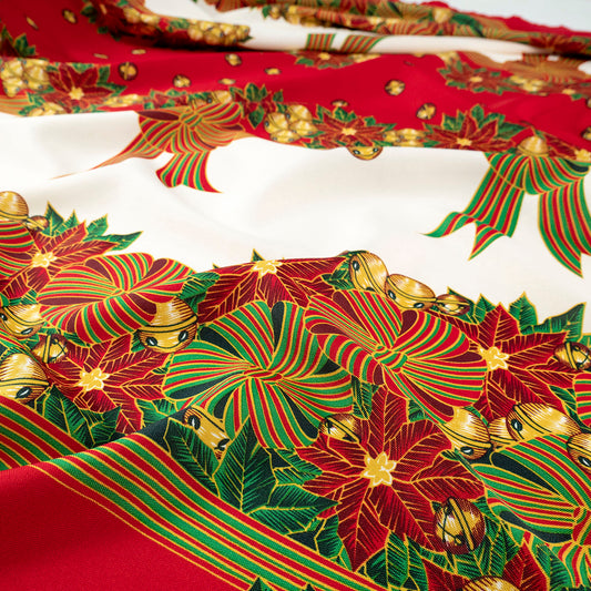 MANTELERIA NAVIDAD ROJO CARMESI