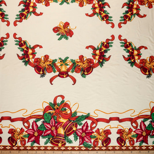 MANTELERIA NAVIDAD VAINILLA CREMA