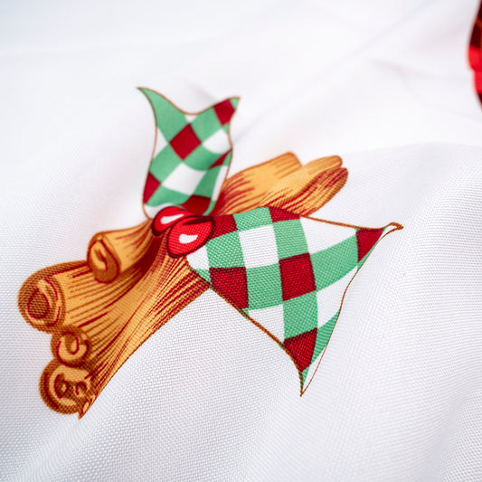 MANTELERIA NAVIDAD ROJO CARMESI