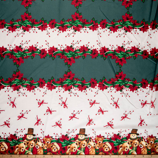 MANTELERIA NAVIDAD VERDE FRIJOL