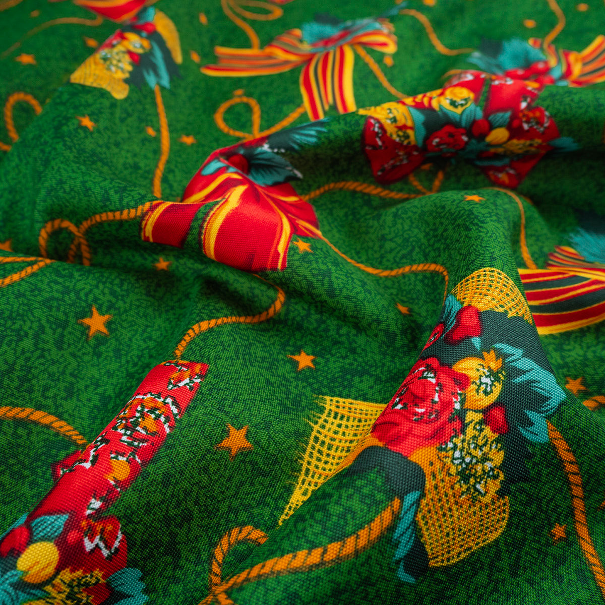 MANTELERIA NAVIDAD VERDE VERDANT