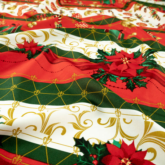 MANTELERIA NAVIDAD VAINILLA CREMA