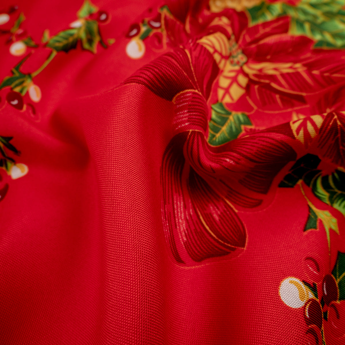 MANTELERIA NAVIDAD ROJO CARMESI