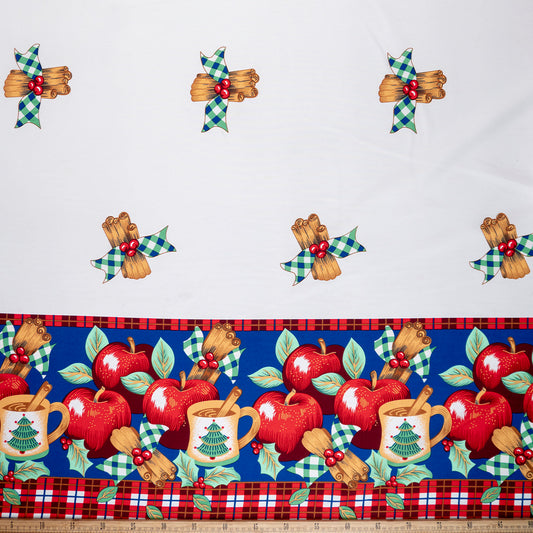 MANTELERIA NAVIDAD AZUL SURF