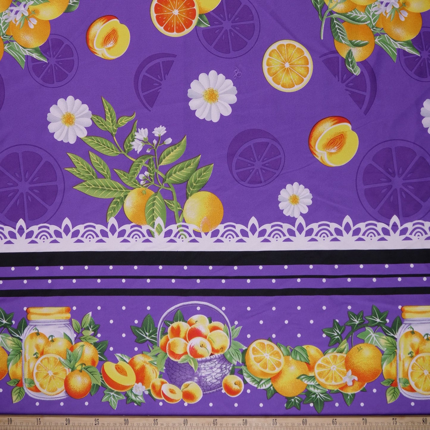 MANTELERIA ESTAMPADO VIOLETA ROYAL