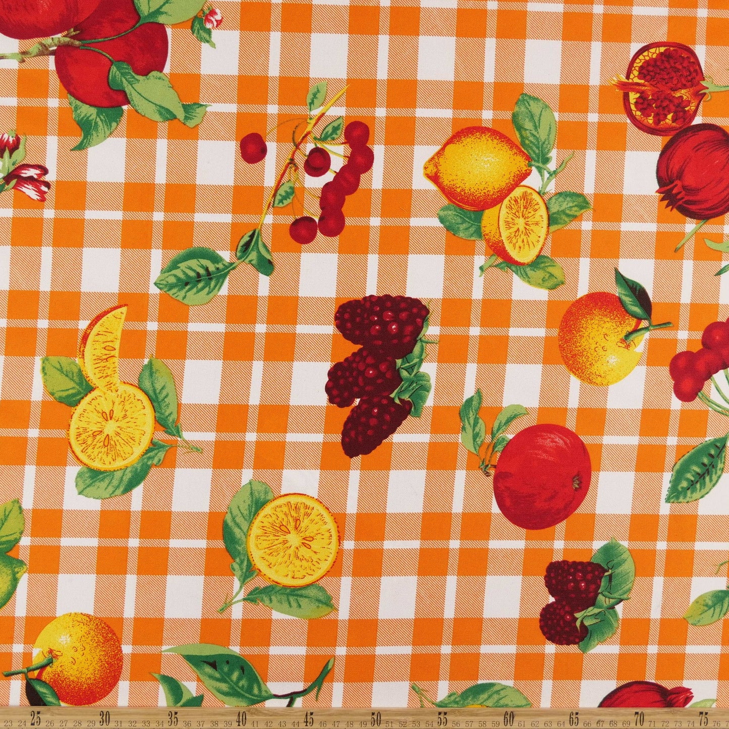 MANTELERIA ESTAMPADA NARANJA EXUBERANTE CRUADRILLE FRUTAL