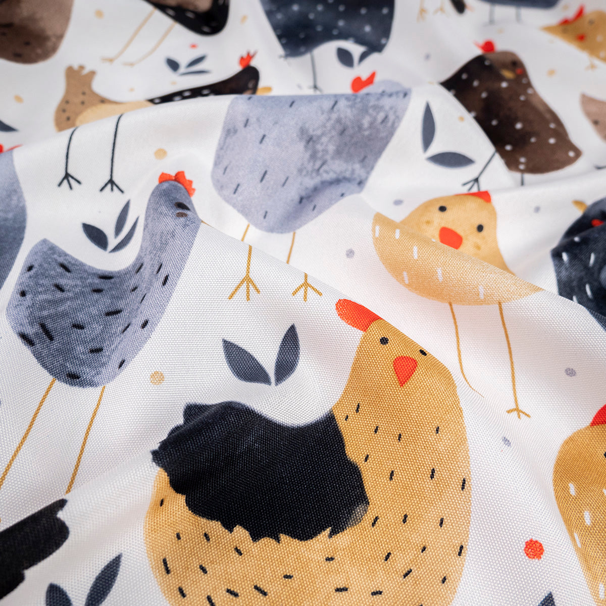 MANTELERIA ESTAMPADA BLANCO PAPIRO GALLINITAS