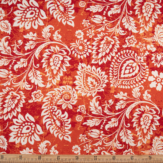 MANTELERIA ESTAMPADA NARANJA TERRACOTA BULGAROS