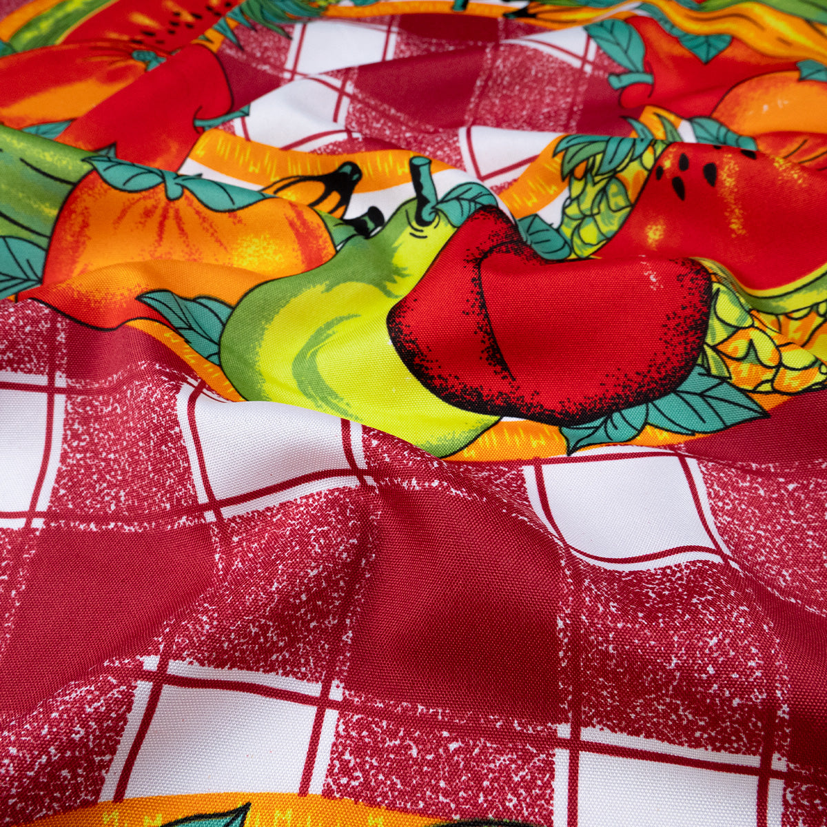 MANTELERIA ESTAMPADO BORDO BORGONA FRUTAL