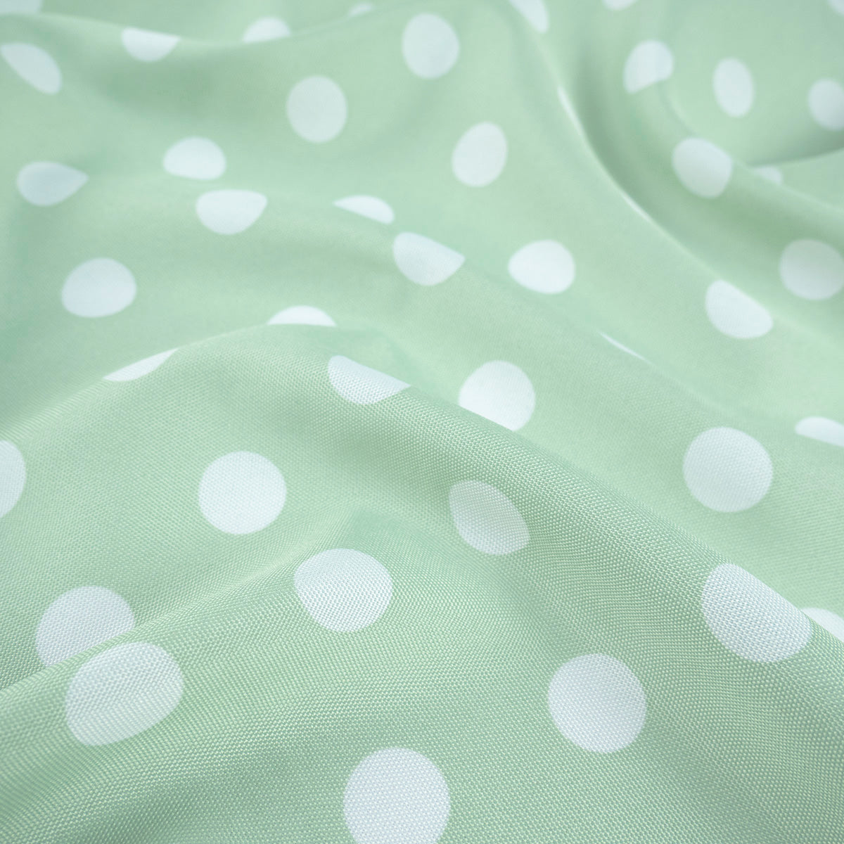 MANTELERIA ESTAMPADA VERDE AGUA BROOK  A MOTAS