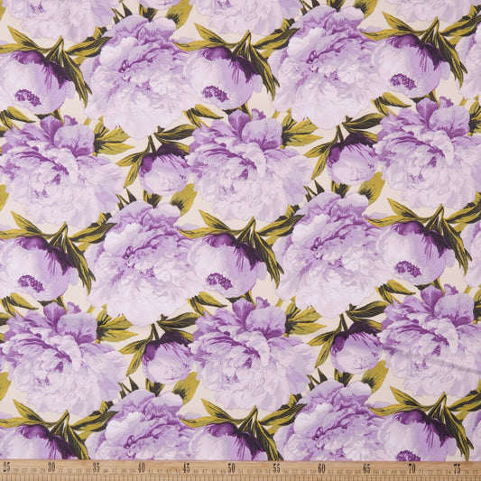 MANTELERIA ESTAMPADO VAINILLA FLORES GRANDES