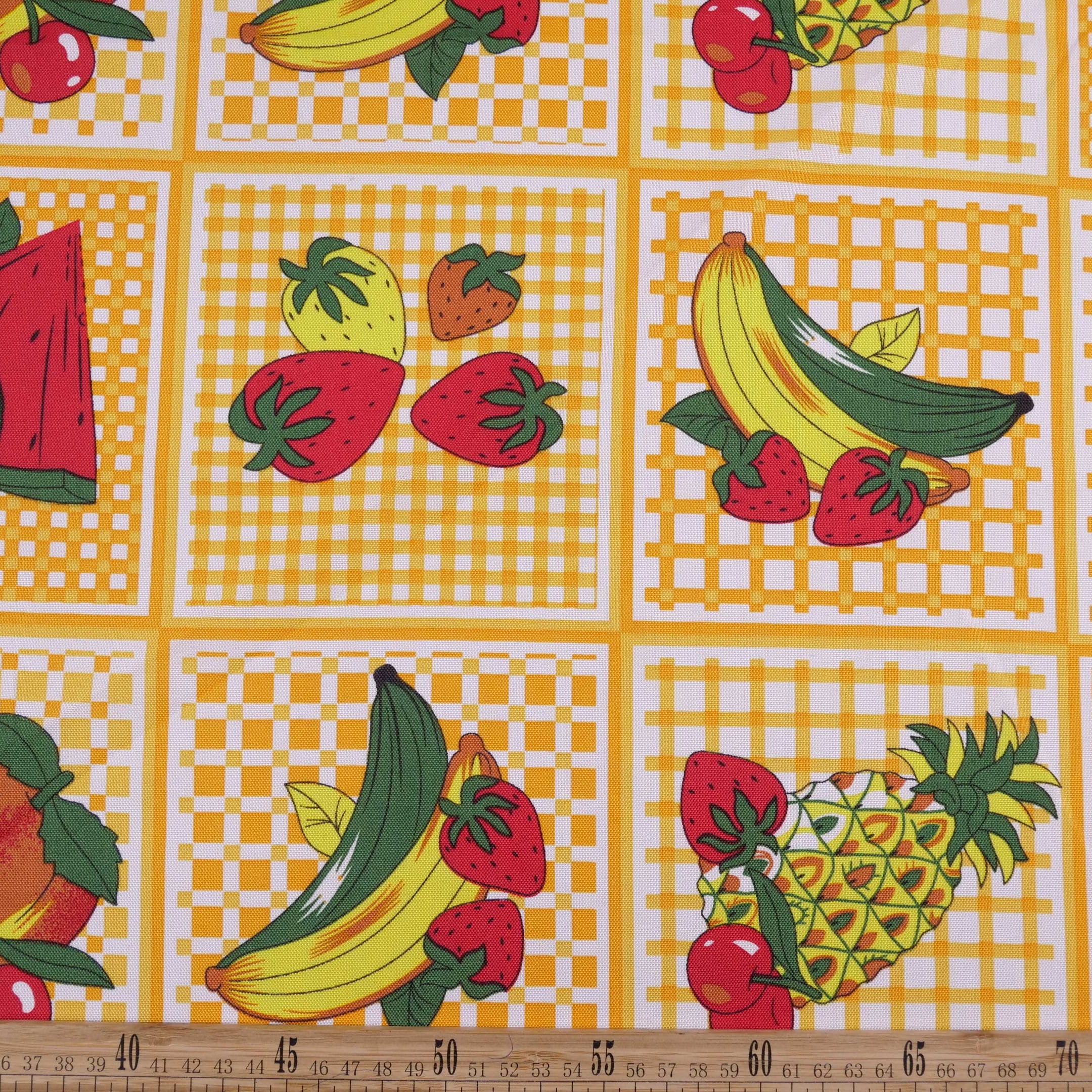 MANTELERIA ESTAMPADO AMARILLO SPECTRA FRUTAL