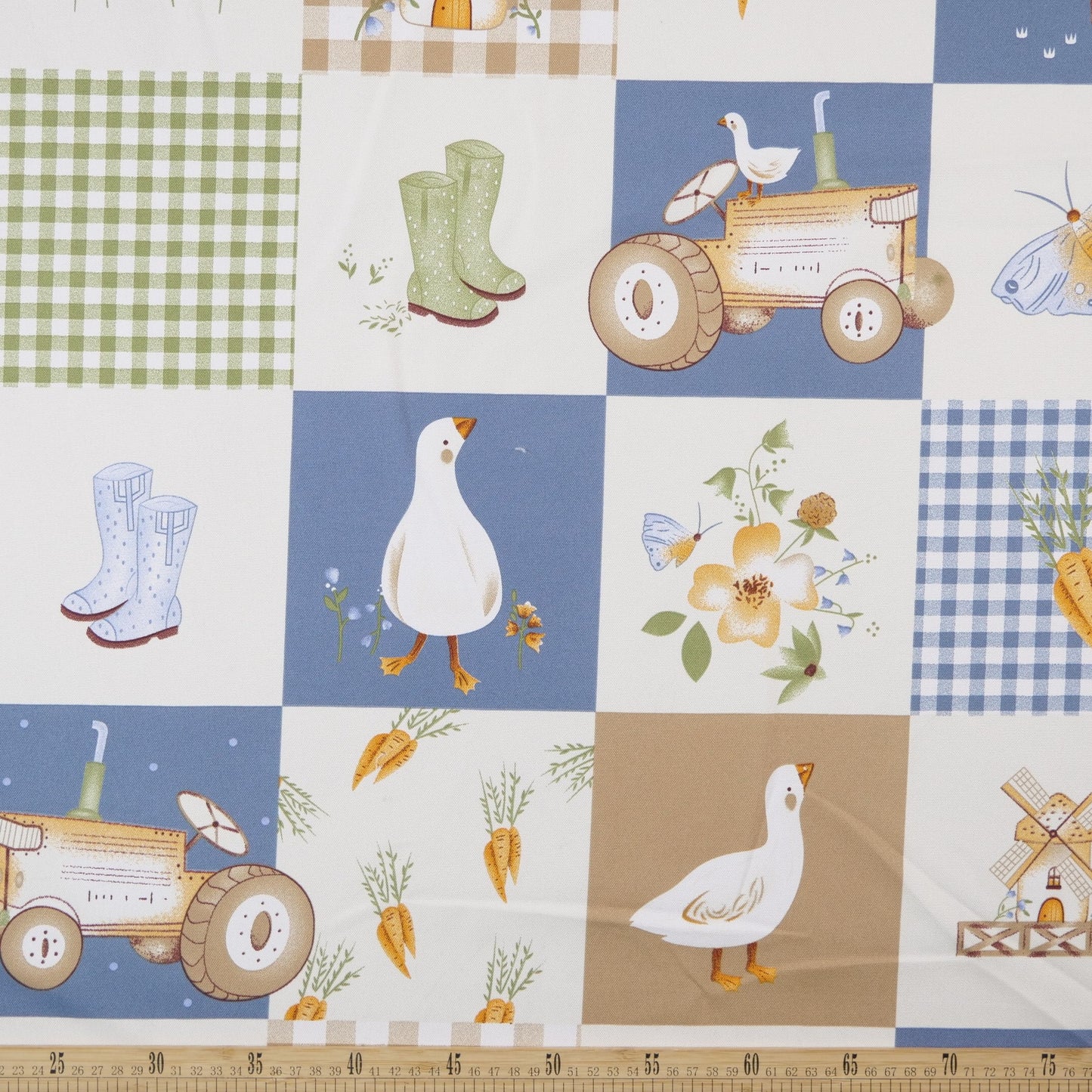 MANTELERIA ESTAMPADA MARRON ARMINO PATCHWORK