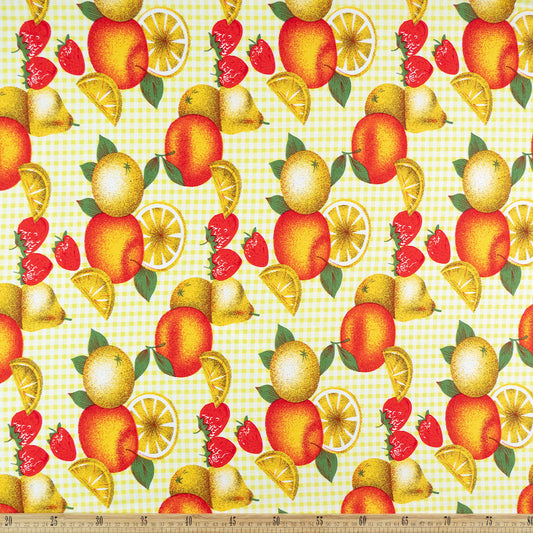 MANTELERIA ESTAMPADA AMARILLO SUPER LIMON