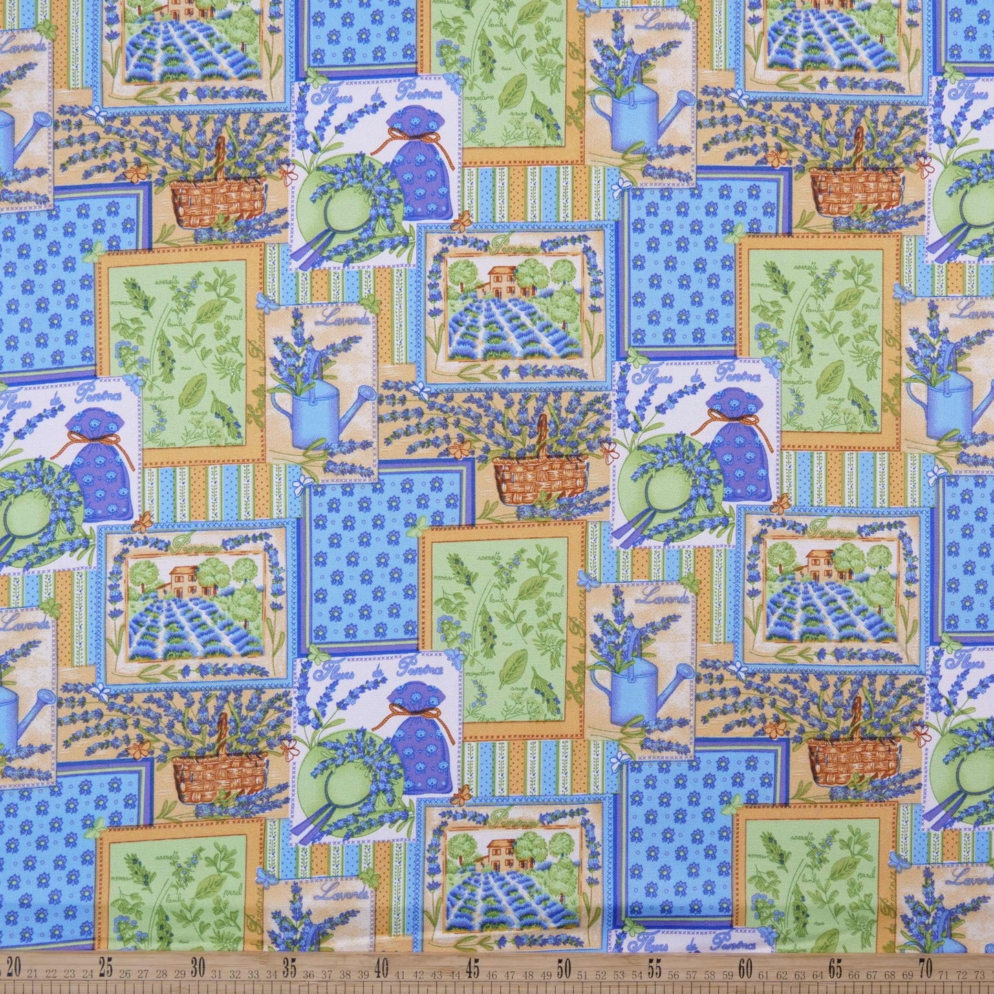 MANTELERIA ESTAMPADO AZUL ULTRAMARINO ESTILO CAMPESTRE