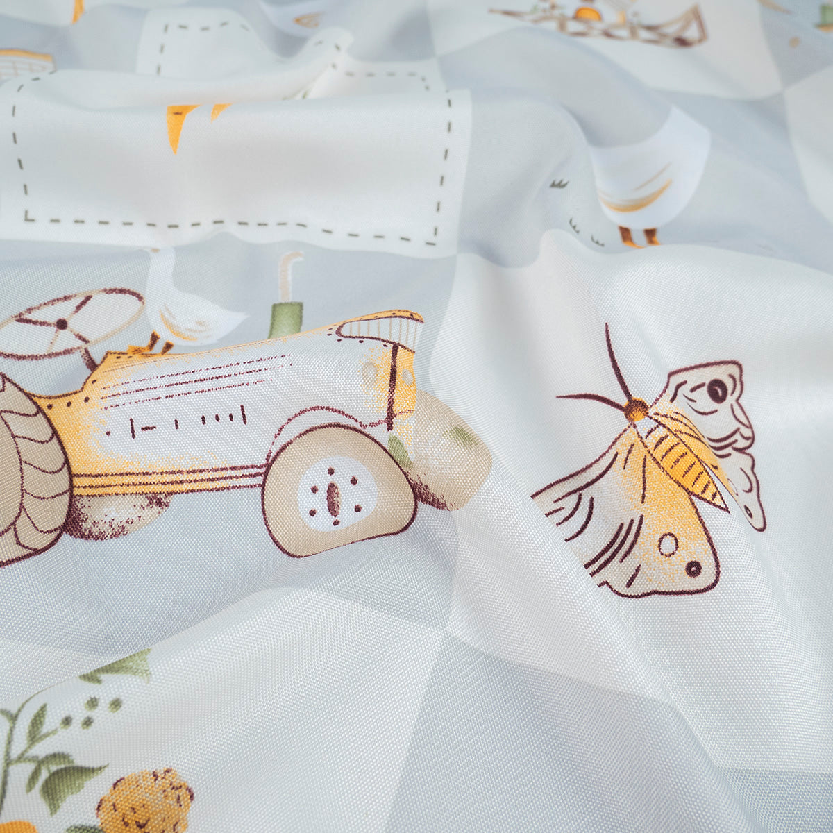 MANTELERIA ESTAMPADA GRIS ALLOY PATCHWORK