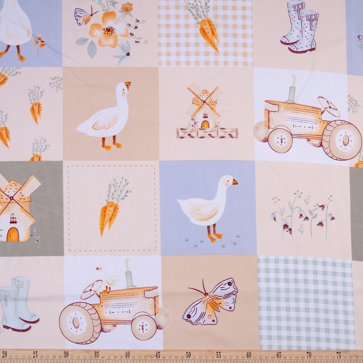 MANTELERIA ESTAMPADA SALMON BELLINI PATCHWORK