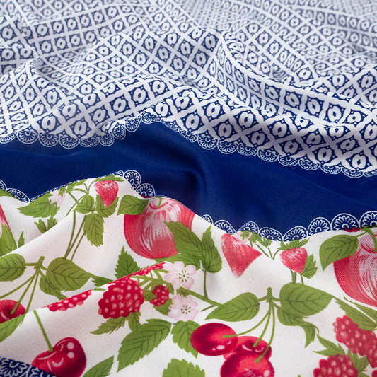 MANTELERIA ESTAMPADA AZUL ESPECTRO GUARDAS