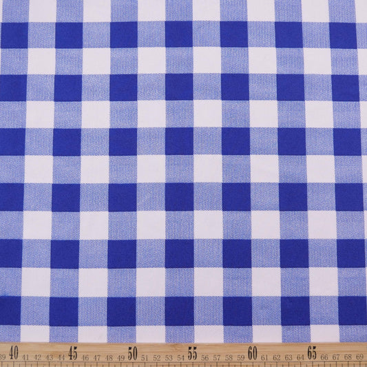 MANTELERIA ESTAMPADA AZUL OLIMPIA CUADRILLÉ