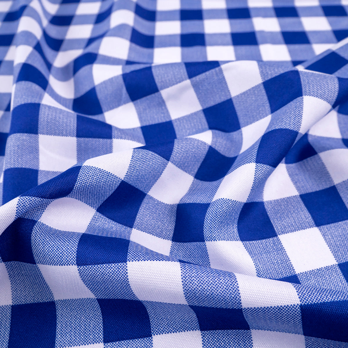 MANTELERIA ESTAMPADA AZUL OLIMPIA CUADRILLÉ