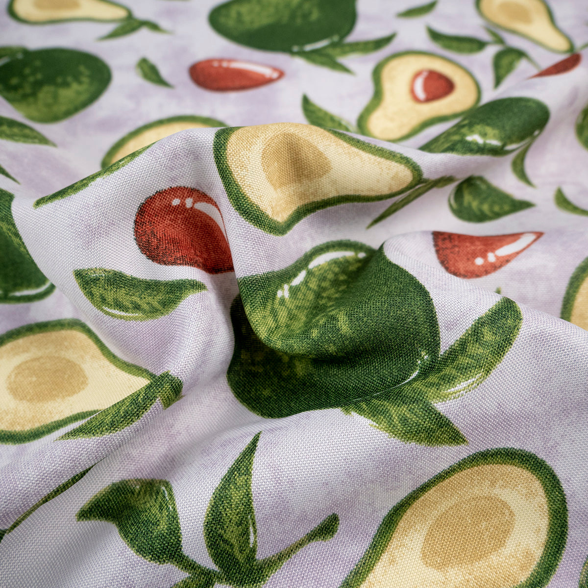 MANTELERIA ESTAMPADA GRIS ALLOY AGUACATE