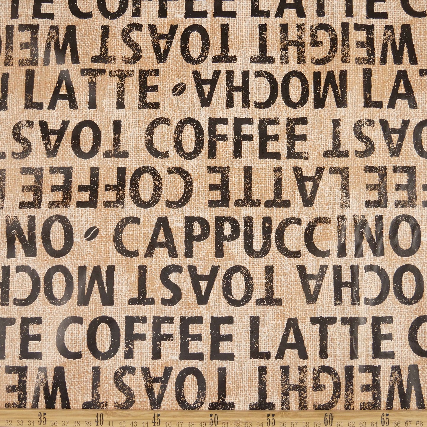 PVC DOBLE ESTAMPADO MARRON OJO TIGRE COCINA