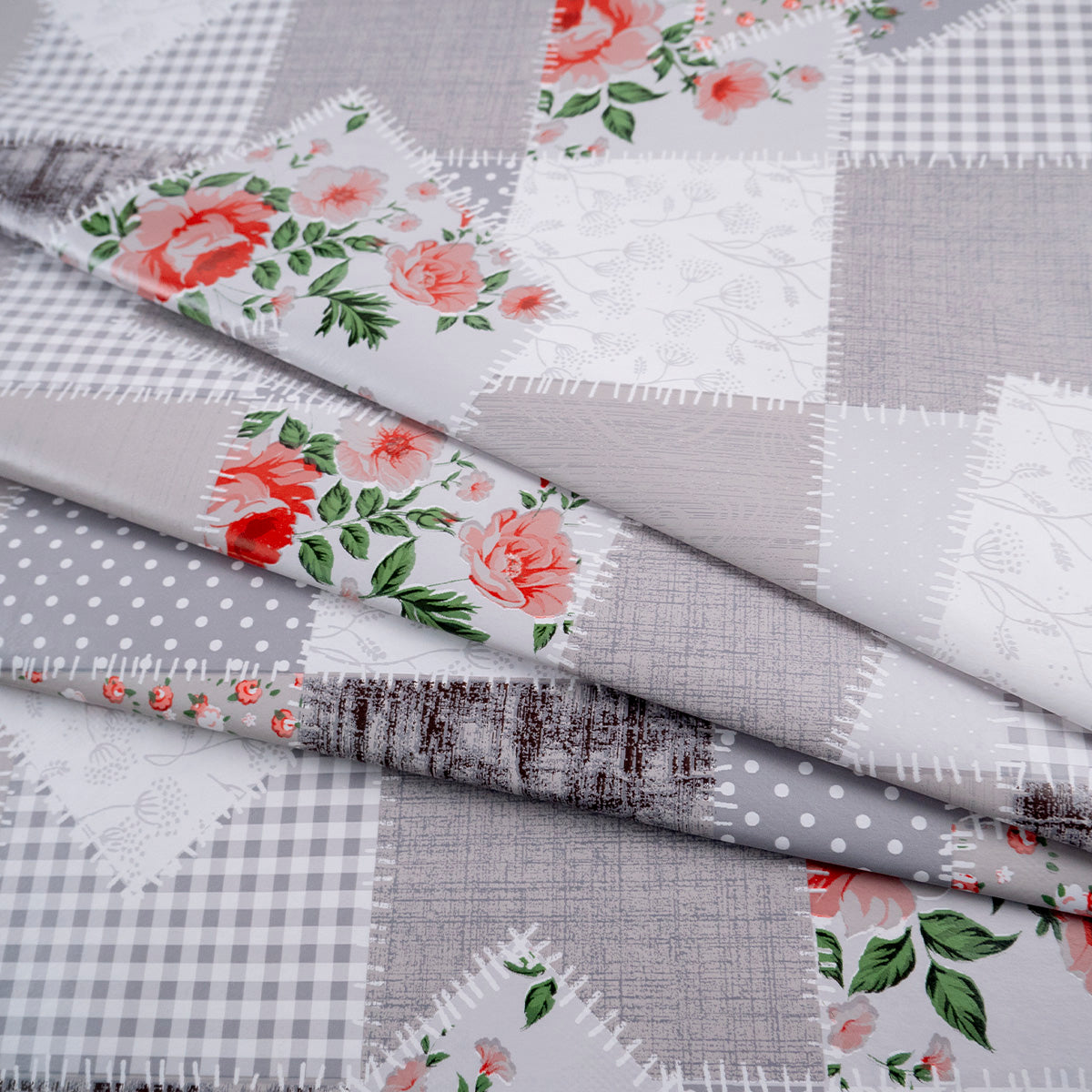 PVC DOBLE ESTAMPADO GRIS ALLOY PATCHWORK