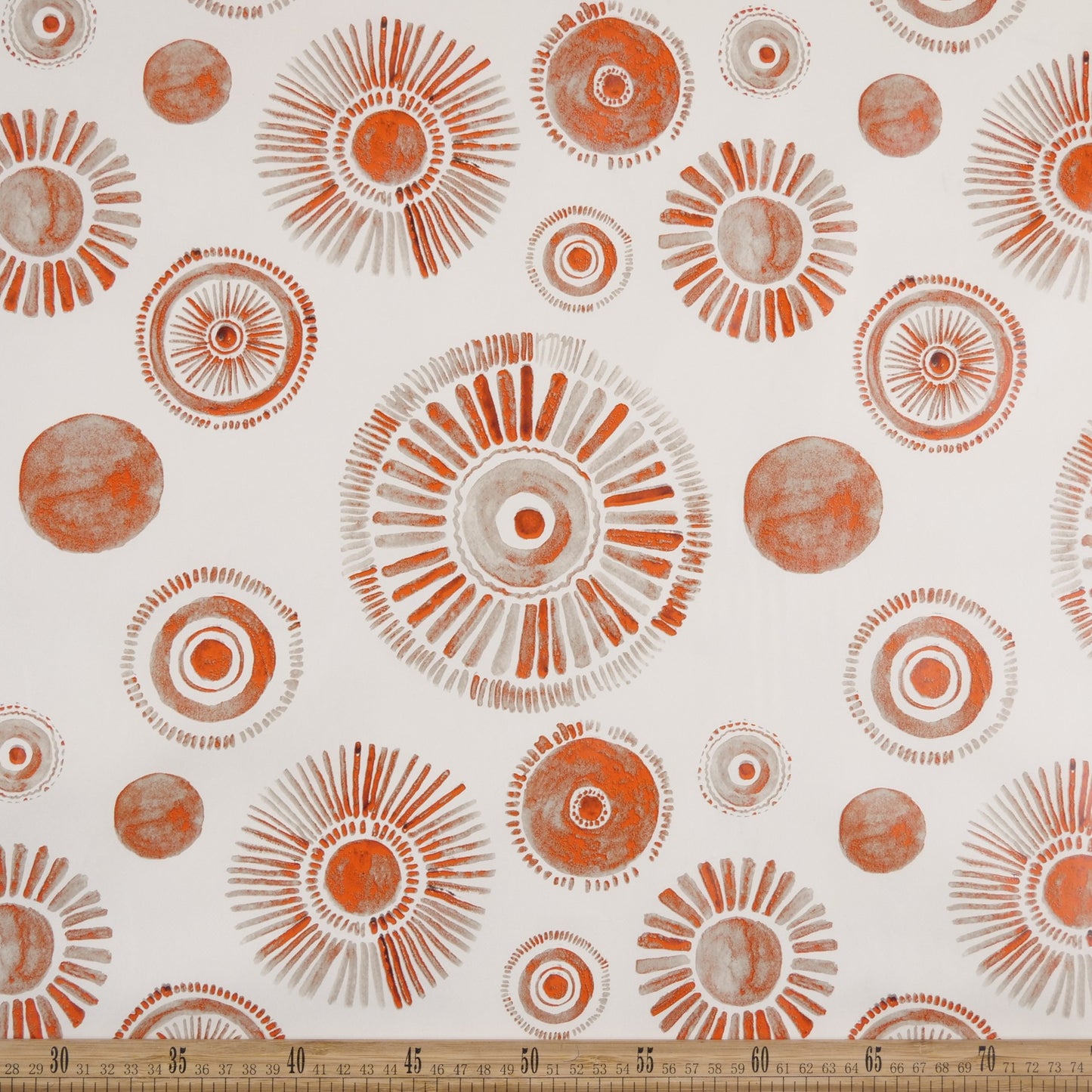 PVC DOBLE ESTAMPADO BLANCO PAPIRO GEOMETRICO