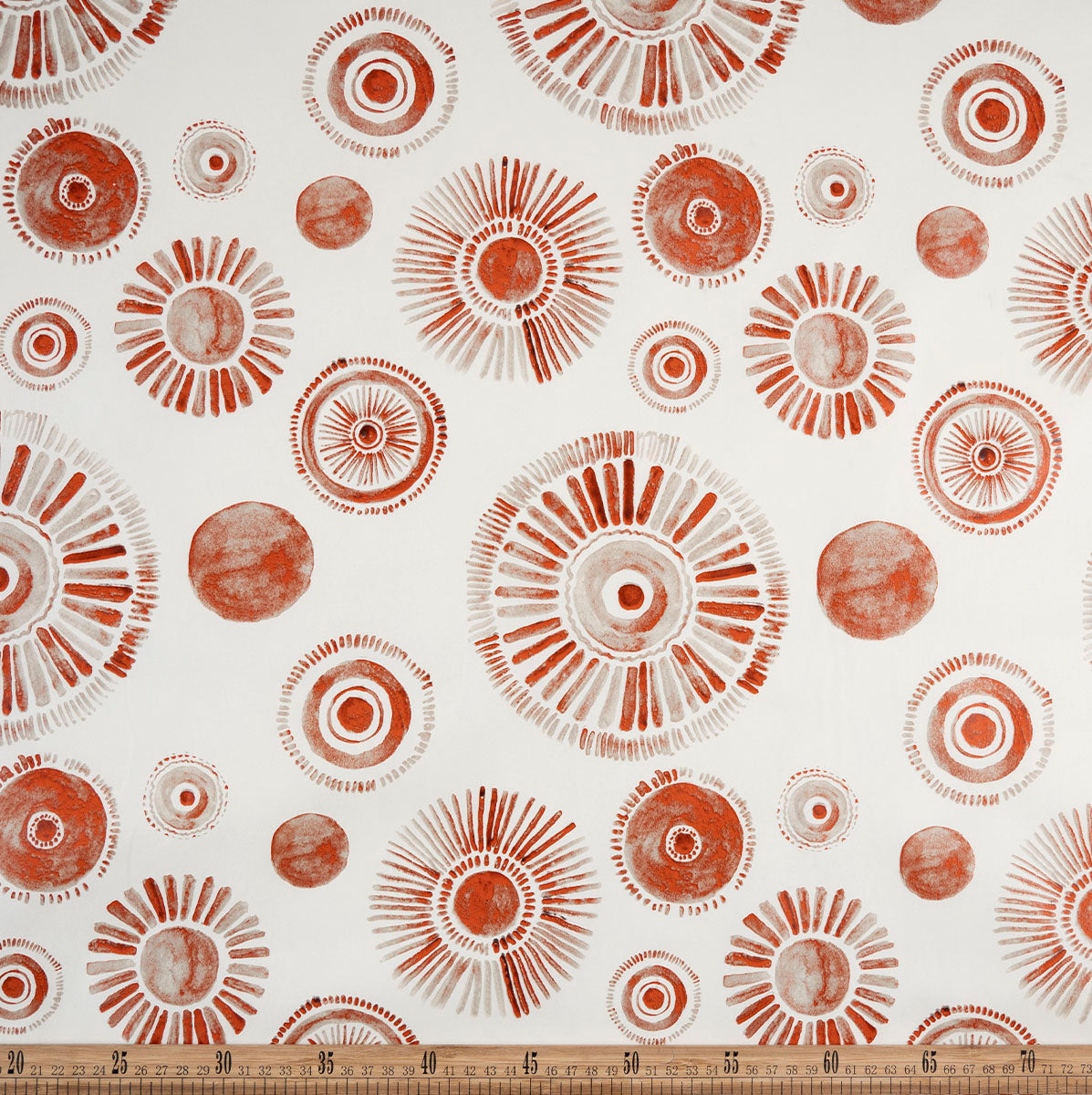 PVC DOBLE ESTAMPADO BLANCO PAPIRO GEOMETRICO