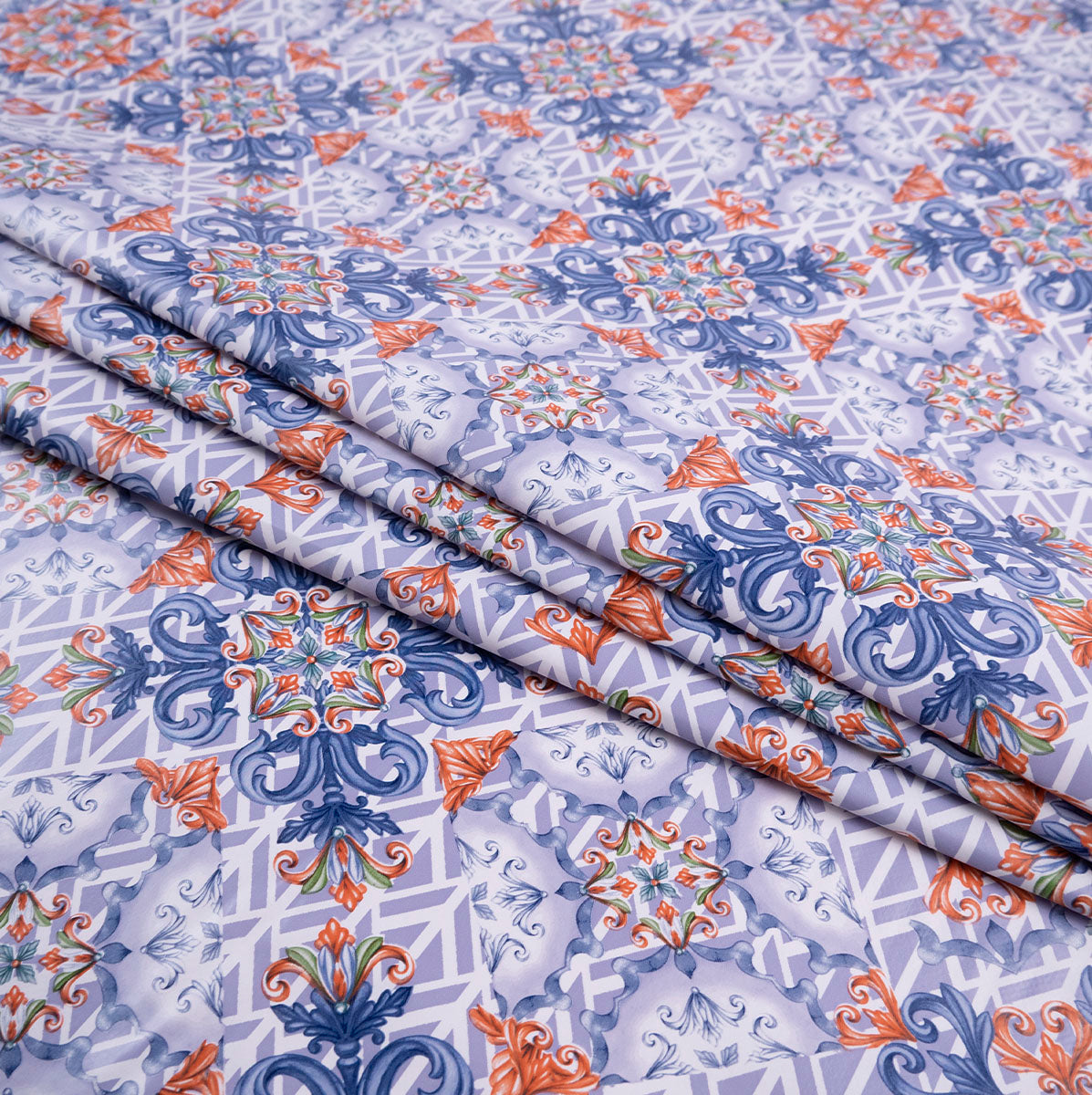 PVC DOBLE ESTAMPADO AZUL ALLURE MARROQUI