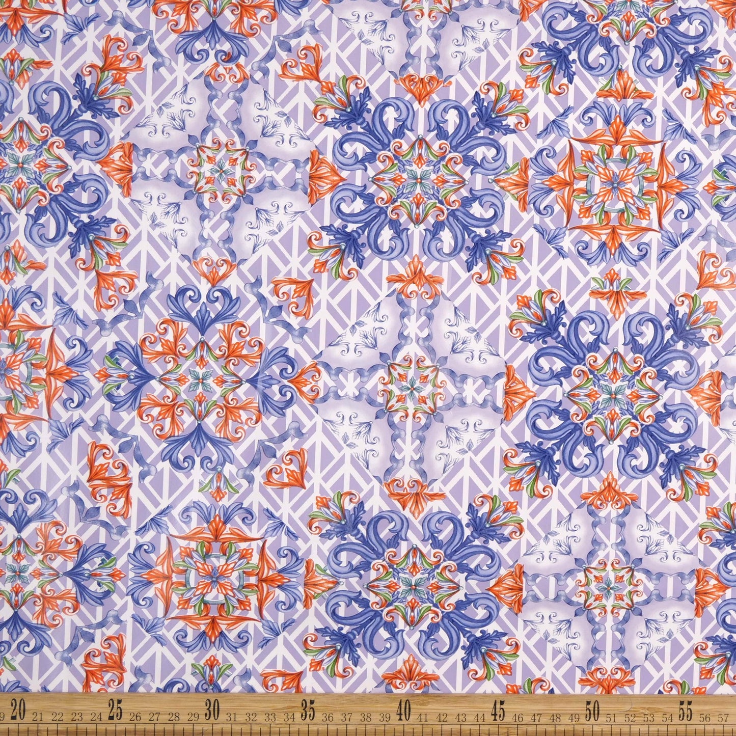 PVC DOBLE ESTAMPADO AZUL ALLURE MARROQUI