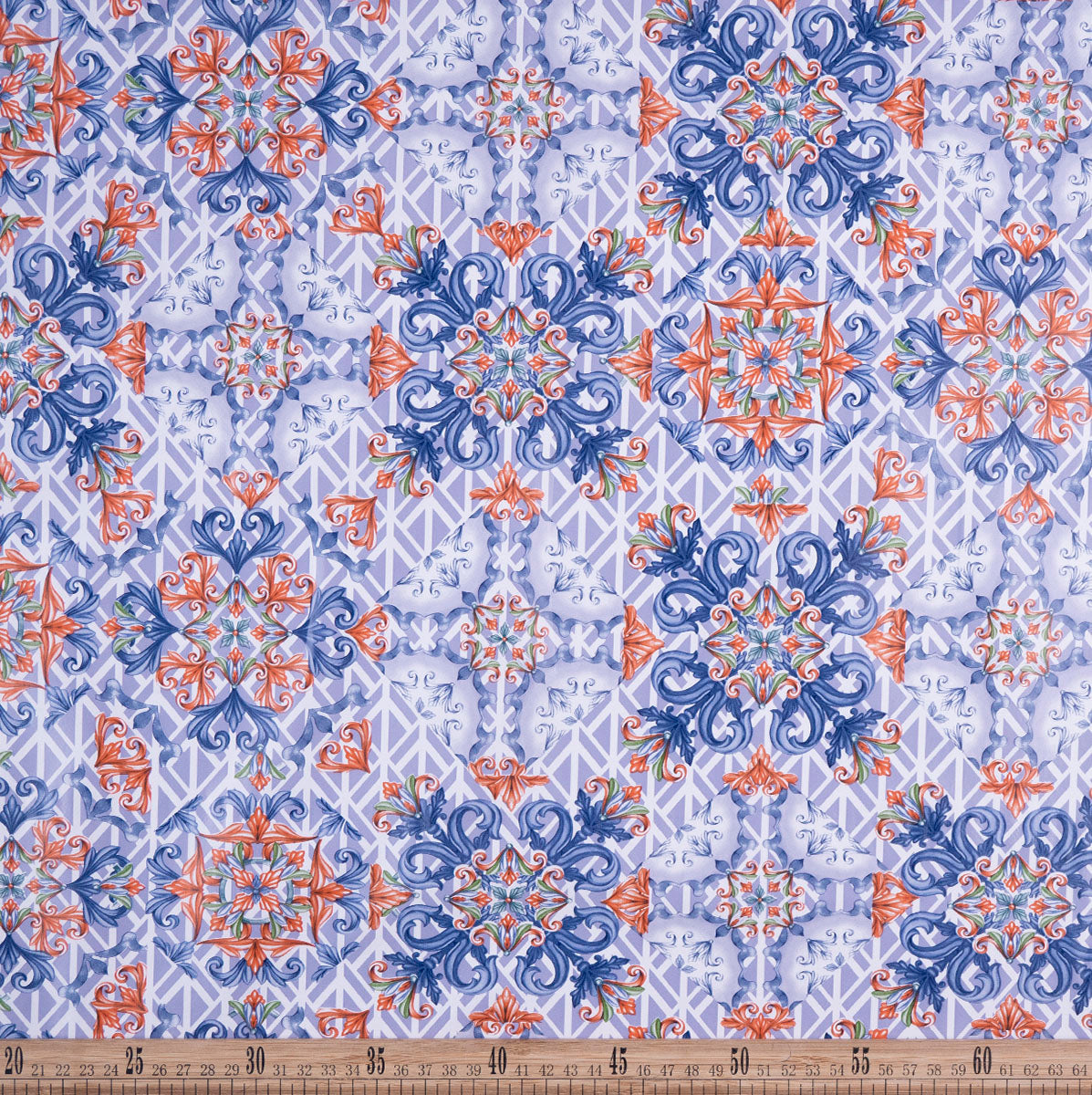 PVC DOBLE ESTAMPADO AZUL ALLURE MARROQUI