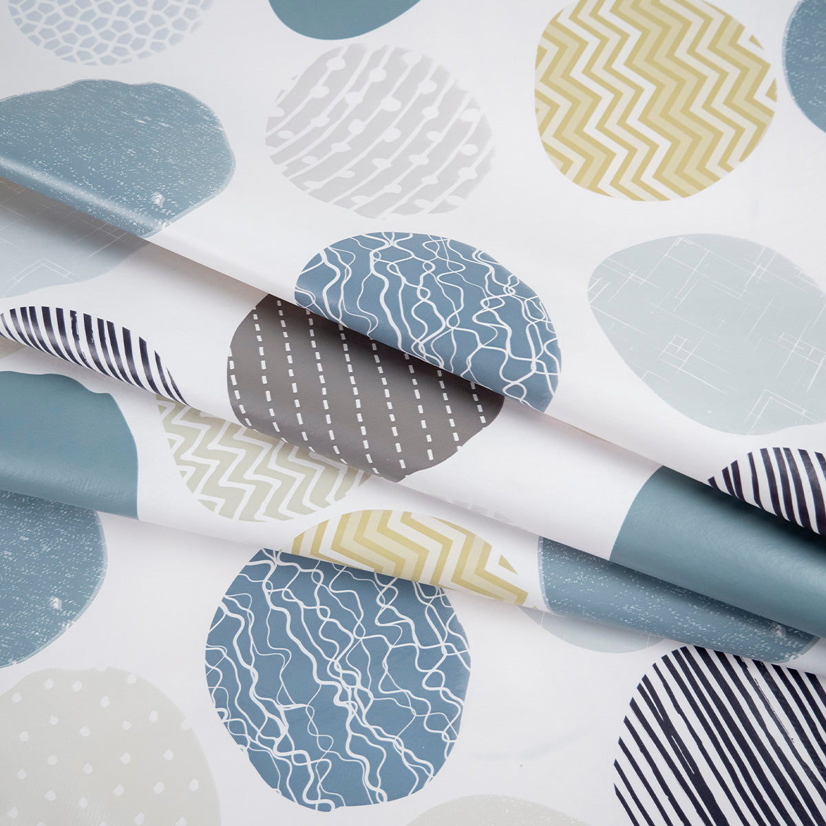 PVC DOBLE ESTAMPADO BLANCO BRILLANTE