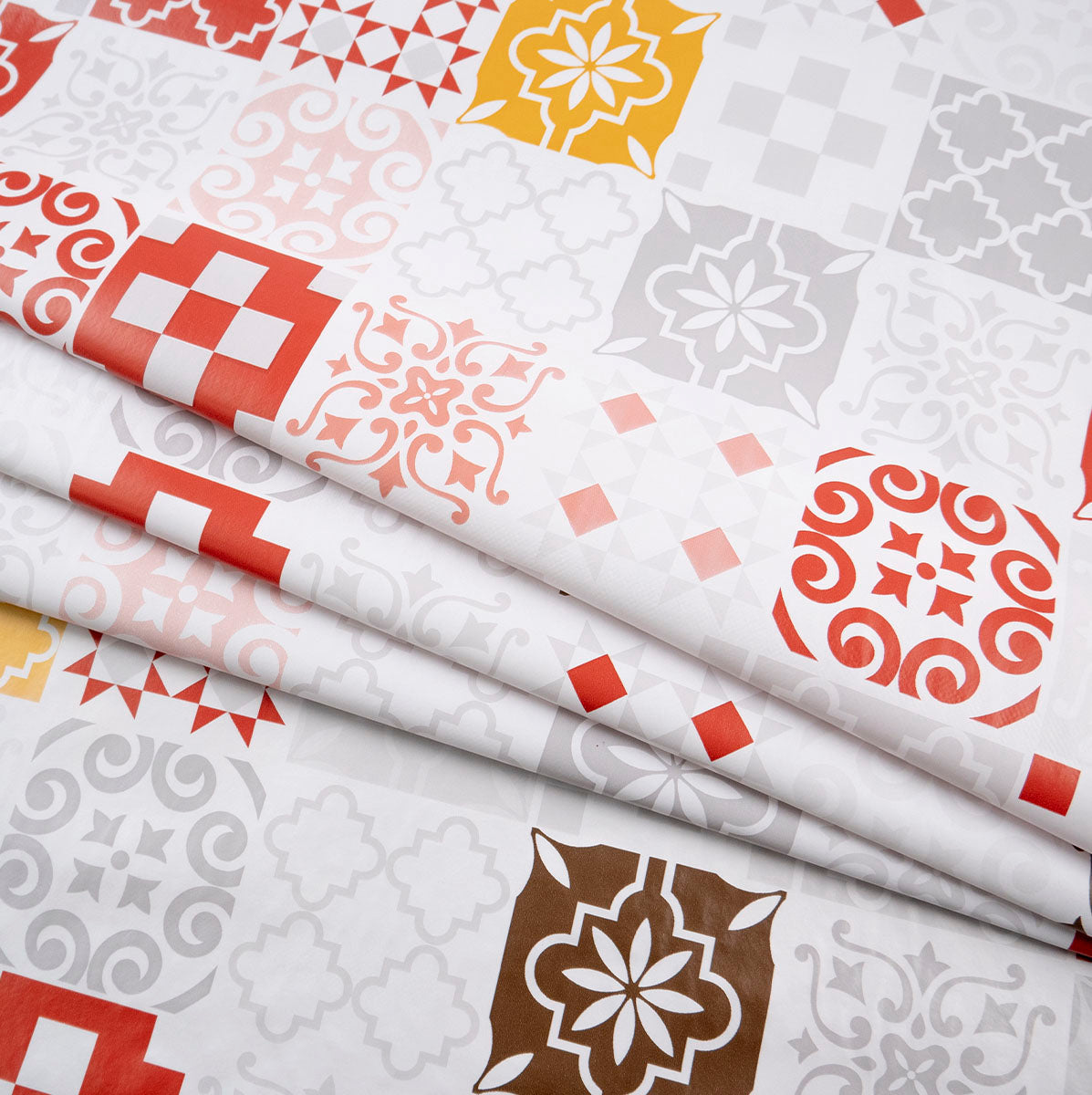 PVC DOBLE ESTAMPADO BLANCO BRILLANTE AZULEJOS