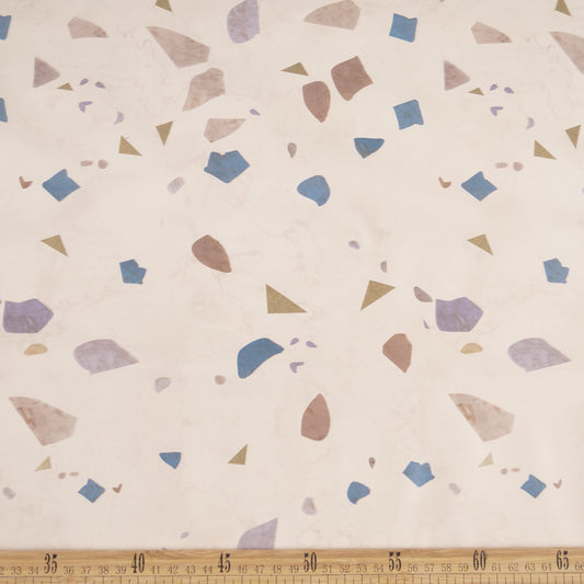 PVC DOBLE ESTAMPADO BEIGE LANA