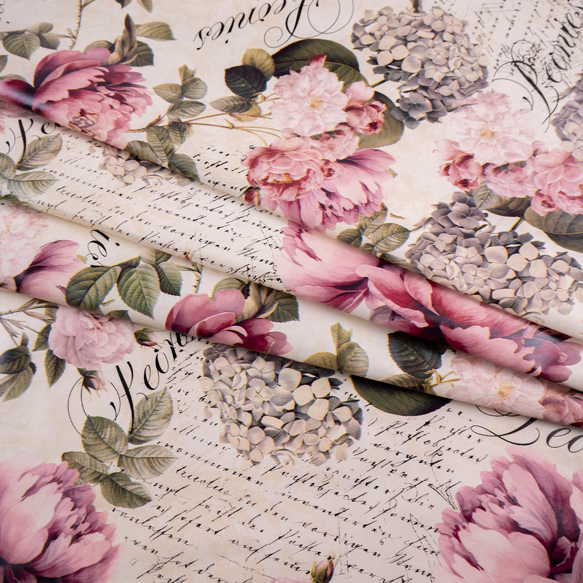 PVC DOBLE ESTAMPADO BLANCO PAPIRO FLORAL