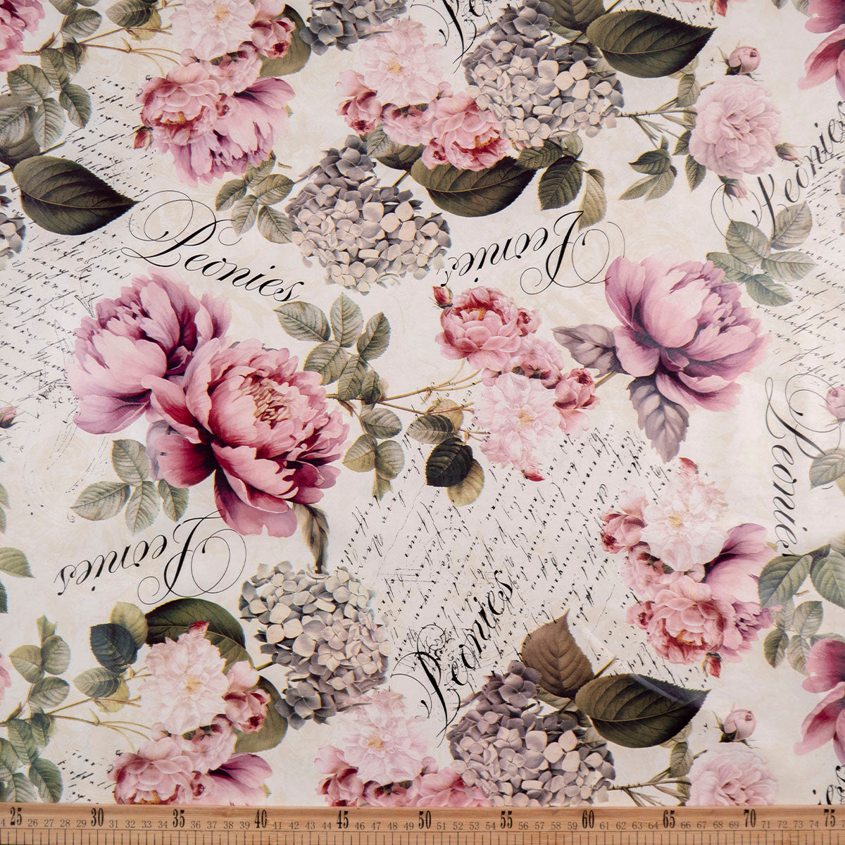 PVC DOBLE ESTAMPADO BLANCO PAPIRO FLORAL