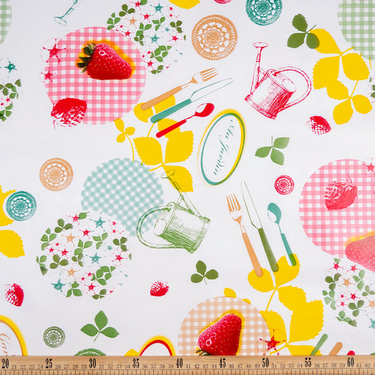 PVC DOBLE ESTAMPADO BLANCO BRILLANTE COCINA