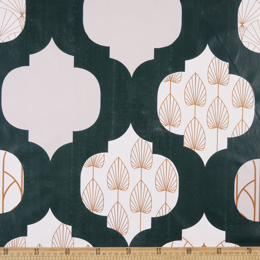 PVC DOBLE ESTAMPADO VERDE OSCURO OGEE