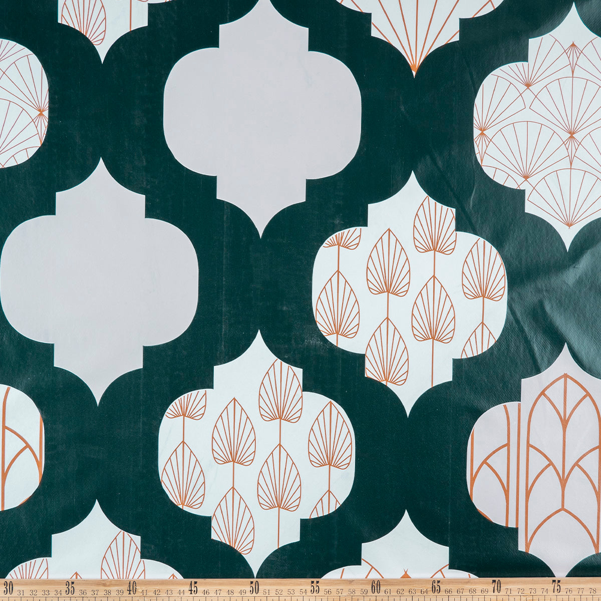 PVC DOBLE ESTAMPADO VERDE OSCURO OGEE