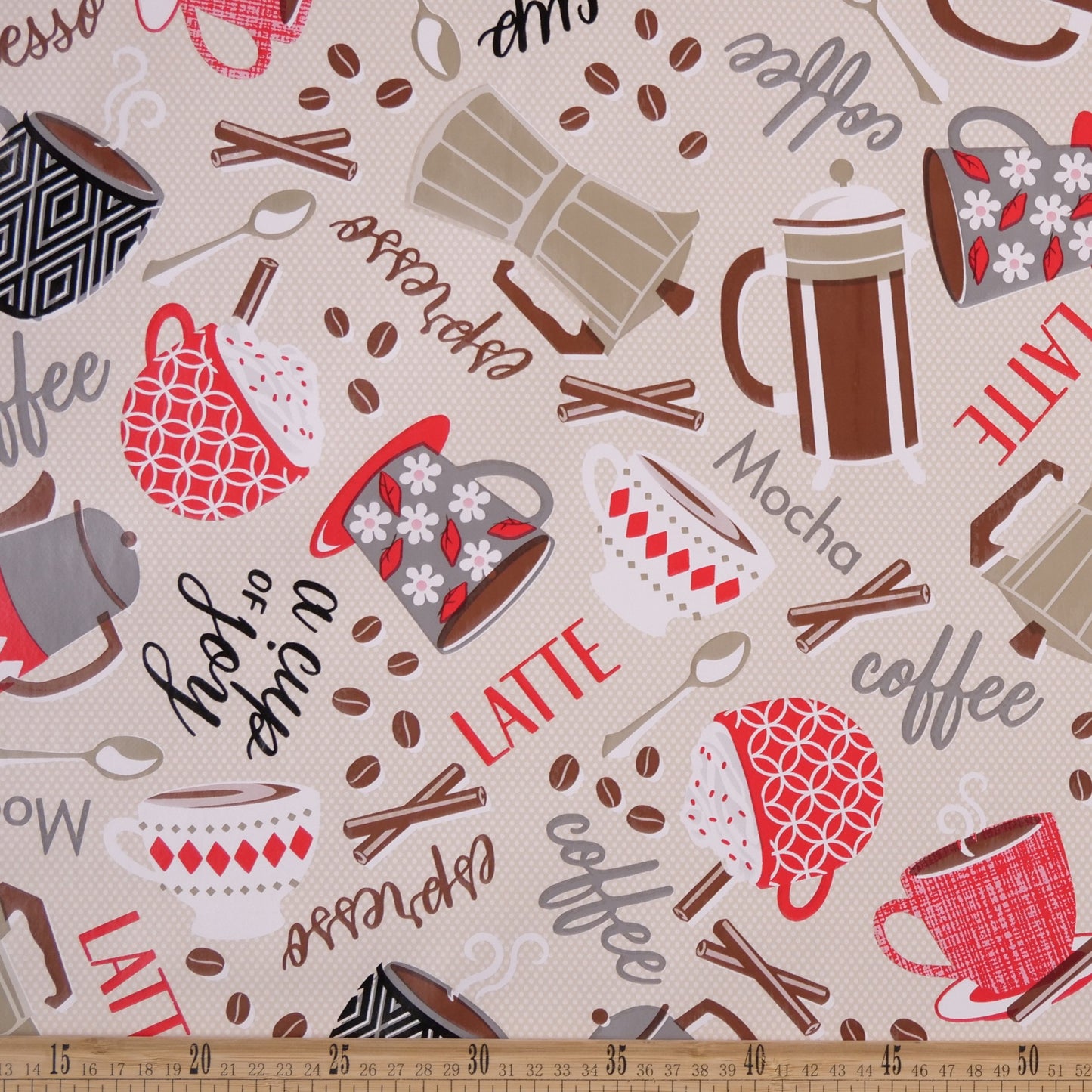 PVC DOBLE ESTAMPADO BEIGE ARENA CLARA CAFE