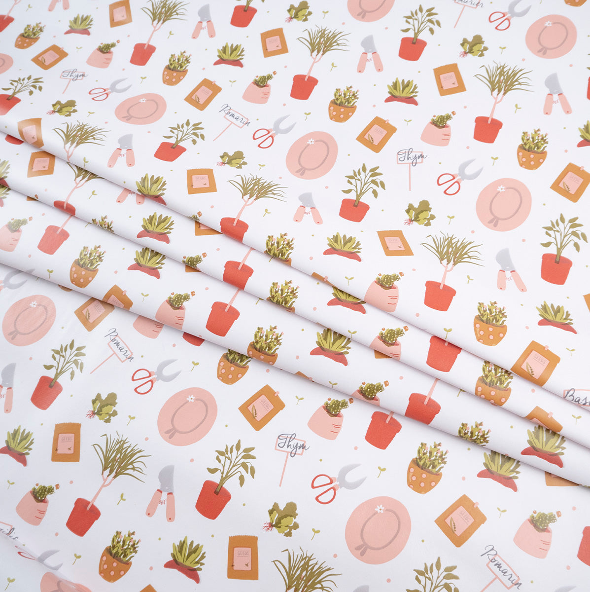 PVC DOBLE ESTAMPADO BLANCO BRILLANTE JARDINERO