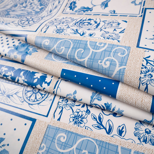 PVC DOBLE ESTAMPADO AZUL VISTA