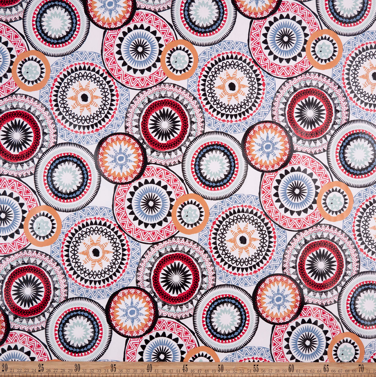 PVC DOBLE ESTAMPADO BLANCO BRILLANTE GEOMETRICO