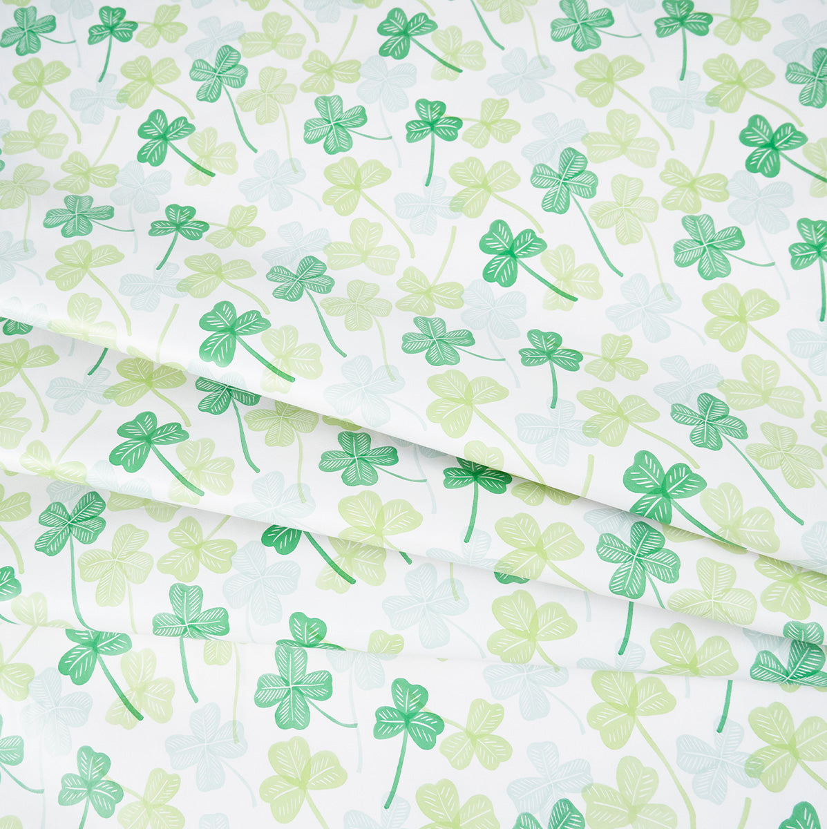 PVC DOBLE ESTAMPADO BLANCO BRILLANTE TREBOL