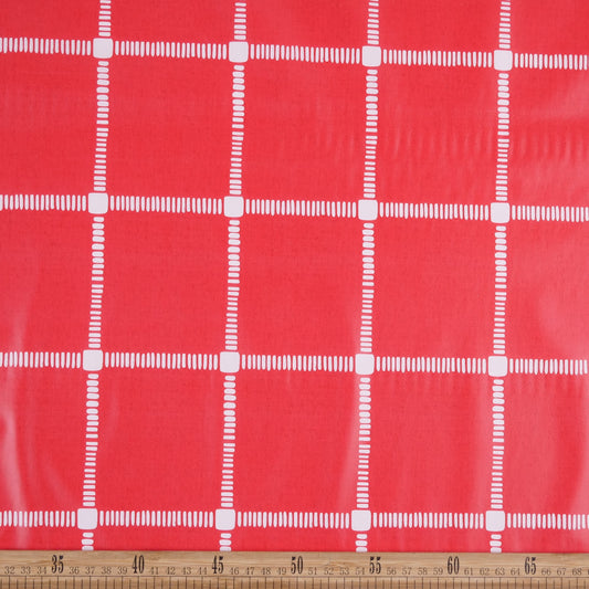 PVC DOBLE ESTAMPADO ROJO LOLLIPOP CUADROS