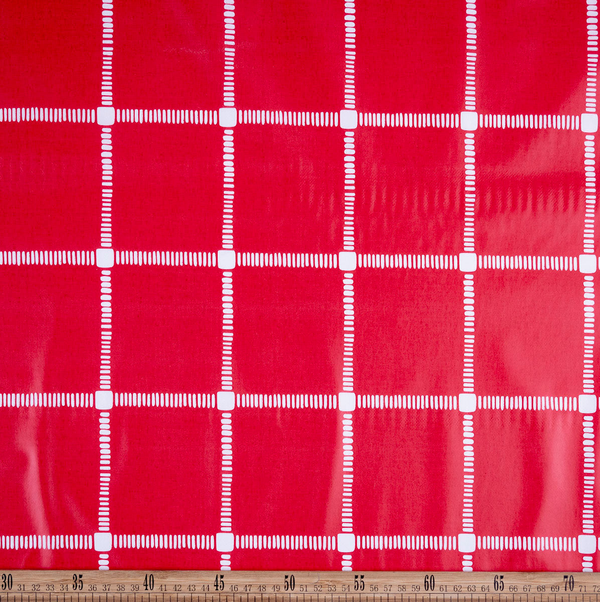 PVC DOBLE ESTAMPADO ROJO LOLLIPOP CUADROS