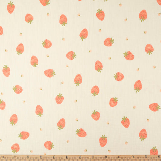 BABY COTTON INFANTIL BEIGE ARENA CLARA FRUTILLAS