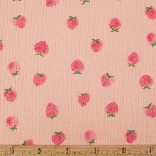 BABY COTTON INFANTIL ROSA FLOR MELOCOTON FRUTILLAS