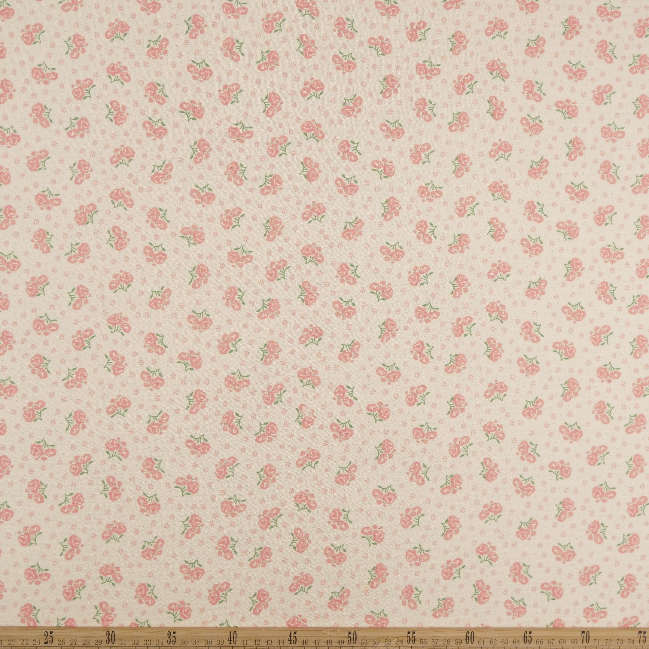 BABY COTTON INFANTIL BEIGE ARENA CLARA FLORES ROSADAS